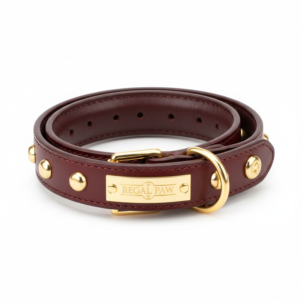 Luxe Leren Hondenhalsband – Verstelbaar & Duurzaam